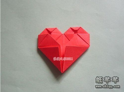 正方形【纸爱心】的折法