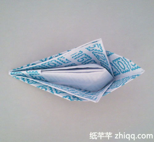 【军舰】手工折纸船方法图解