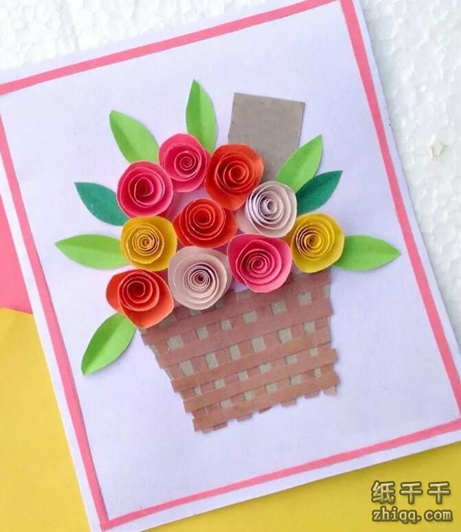 教师节【卷纸小花篮贺卡】手工制作