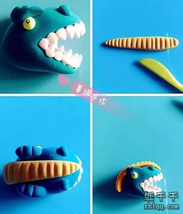 橡皮泥手工diy制作【霸王龙】