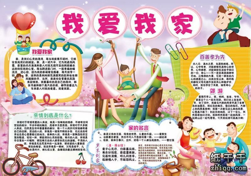 我有一个幸福,温馨的家,那是一个由爸爸,妈妈,弟弟和我共同组成的四