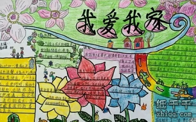 我爱我家手抄报内容