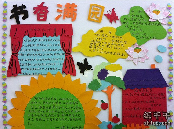 书香手抄报简单又漂亮