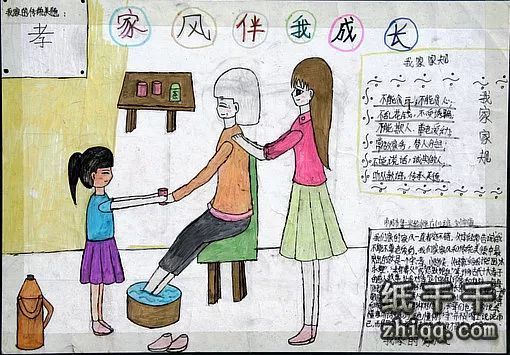 家规家训手抄报简单设计图