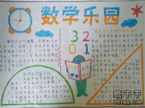 手抄报 小学数学手抄报的资料 在初中阶段,无理数的表现形式有几下