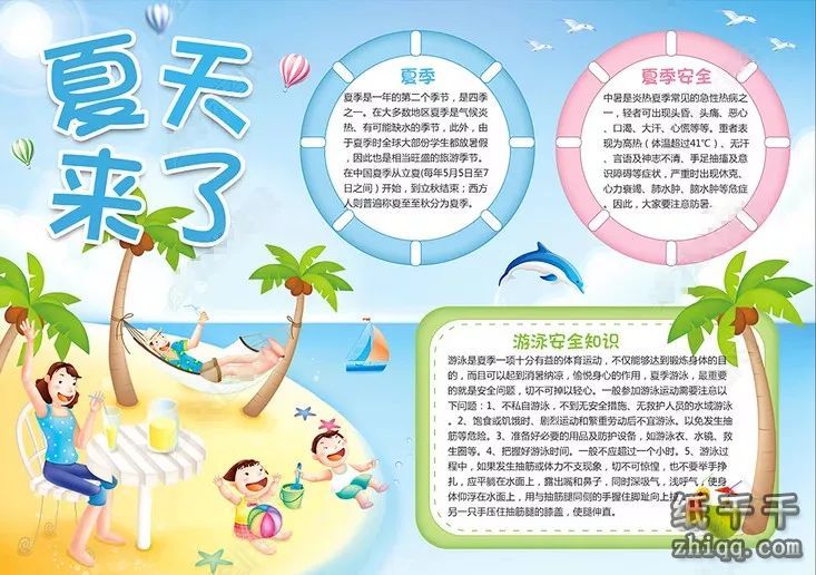 夏天的手抄报怎么画